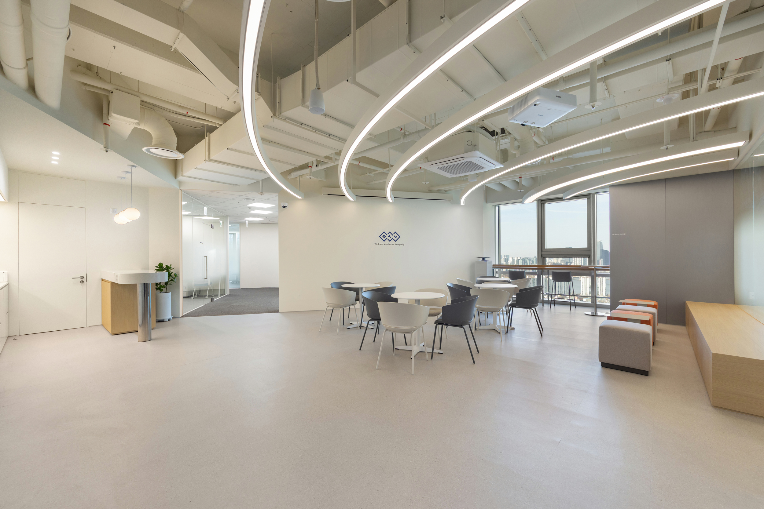 BTL 메디컬 테크놀로지 코리아 오피스 인테리어 - 시드나인 SIDnine 시공 라운지 협업 공간